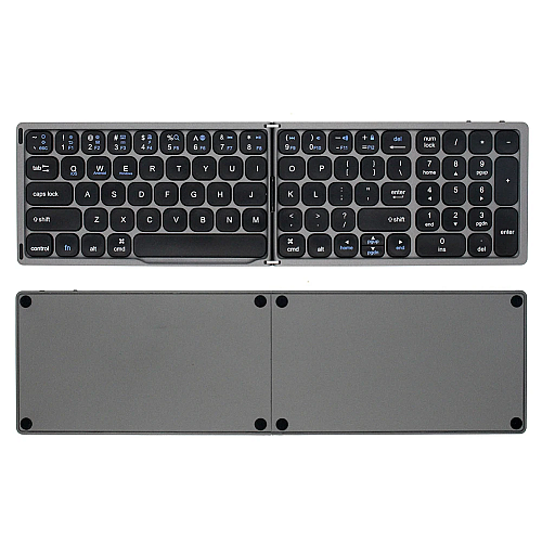 Клавиатура складная беспроводная RIAS R-87 Bluetooth Grey