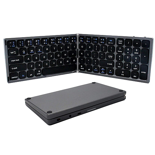 Клавиатура складная беспроводная RIAS R-87 Bluetooth Grey