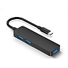 Концентратор TWS Type C 5 IN 1 Multi Splitter Adapter TF SD Black