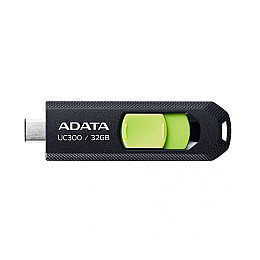Флеш пам'ять ADATA USB 3.2 Gen1 UC300 Type-C 32Gb Чорно-зелений