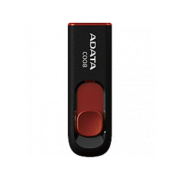 Флеш пам'ять ADATA USB 2.0 C008 16Gb Чорний/Червоний