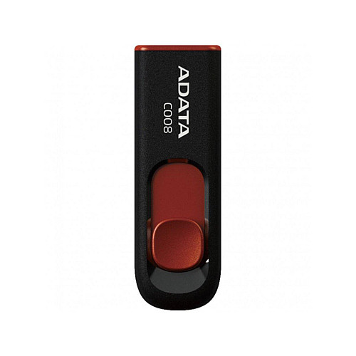 Флеш пам'ять ADATA USB 2.0 C008 16Gb Чорний/Червоний