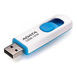 Флеш память ADATA USB 2.0 C008 16Gb White/Blue