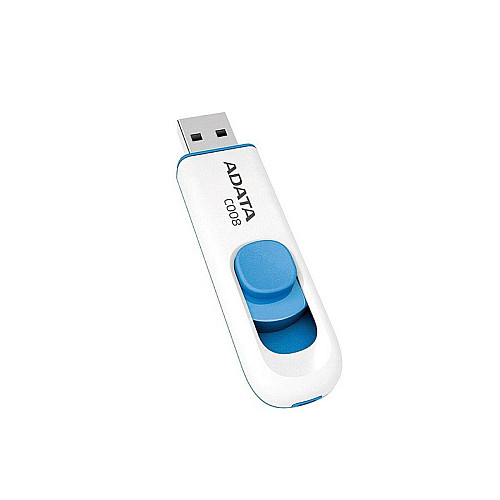 Флеш память ADATA USB 2.0 C008 32Gb White/Blue