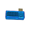 Тестер USB для повербанков вольтметр 4.5-10 Вольт до 3 А емкости аккумулятора (051024)