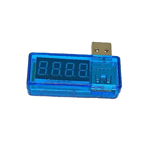 Тестер USB для повербанков вольтметр 4.5-10 Вольт до 3 А емкости аккумулятора (051024)