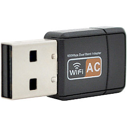 Беспроводной двухдиапазонный сетевой Wi-Fi адаптер Pix-Link Wi-Fi USB LV-UAC09 Black (16153-hbr)