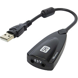 Звукова карта Atcom 7.1 USB QTS-008 Black (16161-hbr)