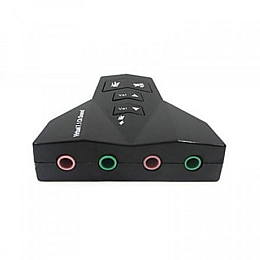 Звуковая карта Atcom 7.1 USB QTS-009 Black (16163-hbr)