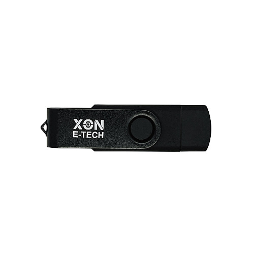 Флеш-накопитель XON FlashDrive DuoConnect 128GB USB 2.0 + USB Type-C Black (FX2DR128PB 7539)