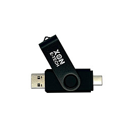 Флеш-накопитель XON FlashDrive DuoConnect 128GB USB 3.0 + USB Type-C Black (FX3DR128PB 7546)