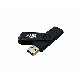 Флеш-накопитель XON FlashDrive DuoConnect 128GB USB 3.0 + USB Type-C Black (FX3DR128PB 7546)