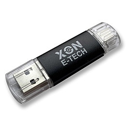 Флеш-накопитель XON FlashDrive DuoConnect 128GB USB 3.0 + USB Type-C Black (FX3DX128MB 7577)