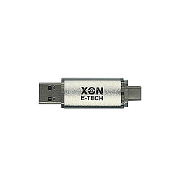 Флеш-накопитель XON FlashDrive DuoConnect 128GB USB 2.0 + USB Type-C Grey (FX2DX128MS 7591)