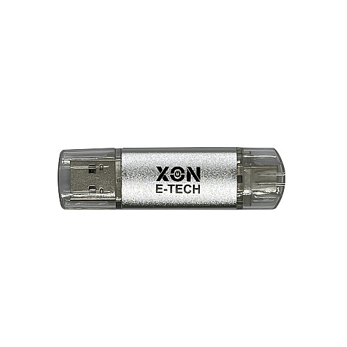 Флеш-накопитель XON FlashDrive DuoConnect 128GB USB 3.0 + USB Type-C Grey (FX3DX128MS 7607)