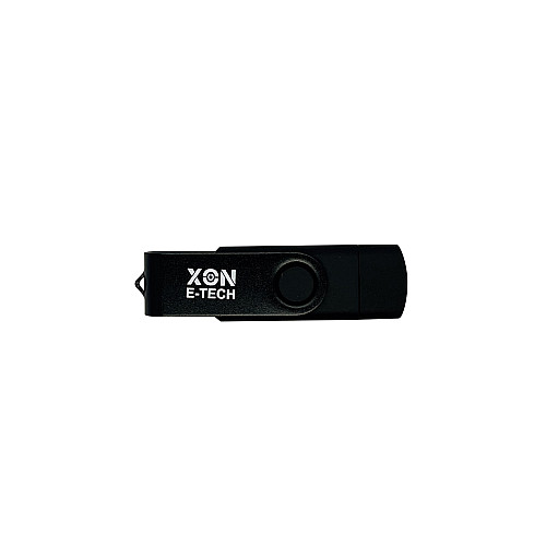 Флеш-накопитель XON FlashDrive MultiConnect 128GB USB 2.0 + USB Type-C + MicroUSB Черный (FX2M128PB 7645)