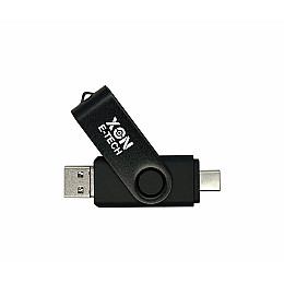 Флеш-накопитель XON FlashDrive MultiConnect 128GB USB 3.0 + USB Type-C + MicroUSB Черный (FX3M128PB 7652)