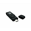 Флеш-накопичувач XON FlashDrive MultiConnect 128GB USB 3.0 + USB Type-C + MicroUSB Чорний (FX3M128PB 7652)