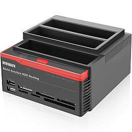 Док-станція для жорстких дисків з картридером Addap WLX-893U(2) SATA 2,5"/3,5"
