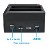 Док-станція для жорстких дисків з картридером Addap WLX-893U(2) SATA 2,5"/3,5"
