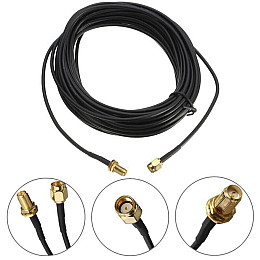 Антенный кабель - удлинитель с SMA разъемами Unitoptek RP-SMA-10 10 м (101034)