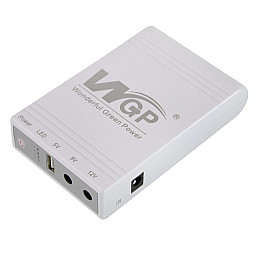 Источник бесперебойного питания ИБП WGP для роутера 5V/9V/12V 10400mAh White