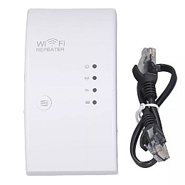 Ретранслятор Wi-Fi сигналу RIAS WF-05 802.11N/B/G 300 Mbps 2.4 GHz Білий