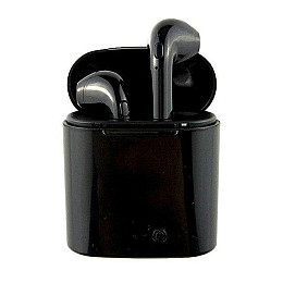 Беспроводные Bluetooth наушники i7S TWS с боксом для зарядки Black (au006-hbr)
