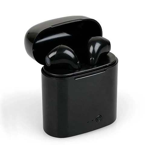 Бездротові Bluetooth навушники i7S TWS з боксом для зарядки Black (au006-hbr)