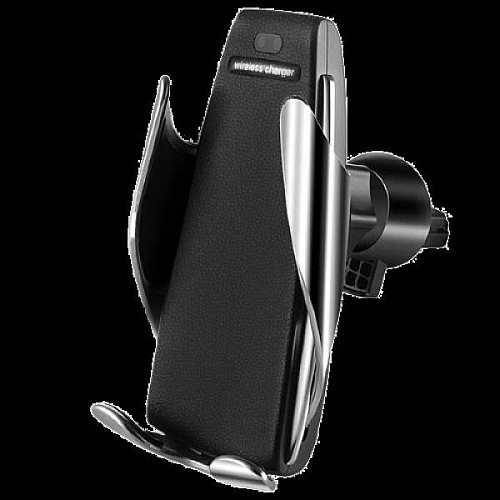 Универсальный автомобильный держатель с беспроводной зарядкой Smart Sensor S5 Wireless charger Черный (HS510)