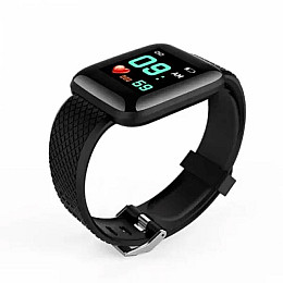 Фитнес-трекер Smart-watch 116+ Black (SMT172346266)