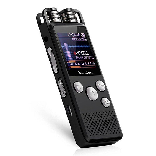 Профессиональный цифровой диктофон для журналиста Savetek GS-R07 16 Гб (100359)