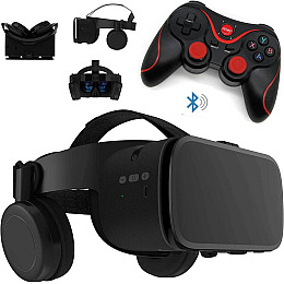 3D Очки шлем виртуальной реальности с джойстиком BOBO VR Z6 Game Black