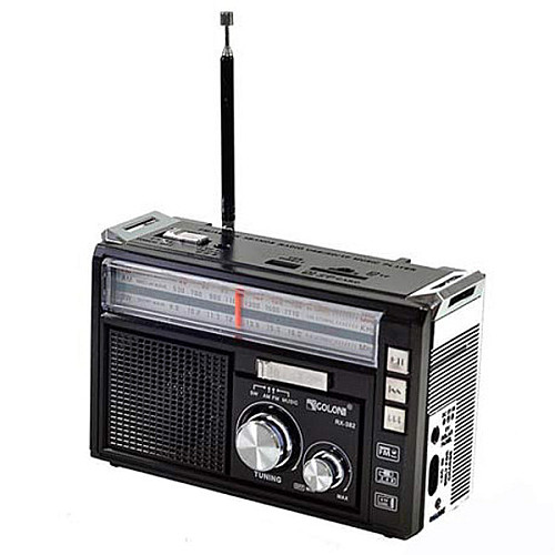 Радиоприемник GOLON с блютозом RX-382BT USB+SD Черный