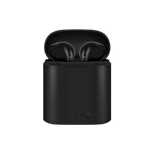Бездротові блютуз навушники i7 Mini TWS з боксом для зарядки Black (au057-hbr)