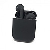 Бездротові блютуз навушники i12 TWS з боксом для зарядки Black (au060-hbr)