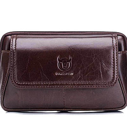 Напоясный чехол Bull для смартфона из натуральной кожи 18 × 12 × 3 Коричневый