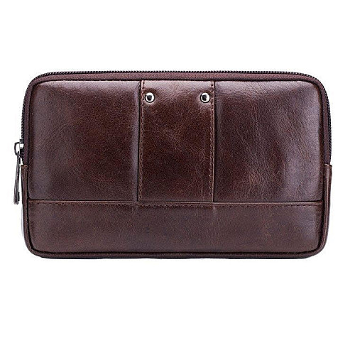 Напоясный чехол Bull для смартфона из натуральной кожи 18 × 12 × 3 Коричневый