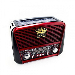 Радиоприемник GOLON-RX 455 SOLAR USB+SD Красный