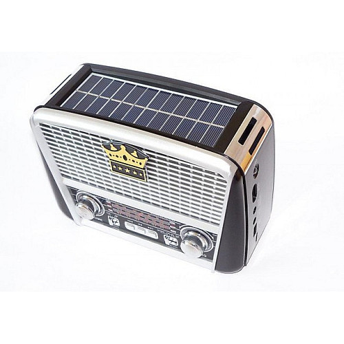 Радиоприемник GOLON-RX 455 SOLAR USB+SD Серый