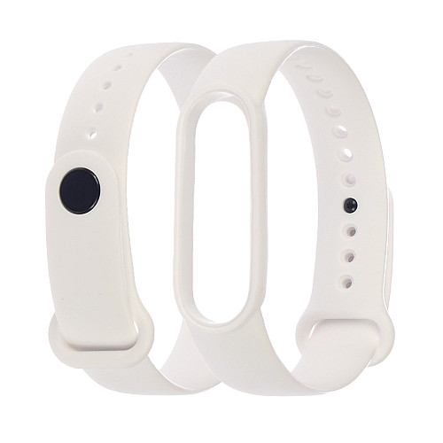 Ремешок силіконовий Anchor для Xiaomi Mi Band 4/ Band 3 Білий