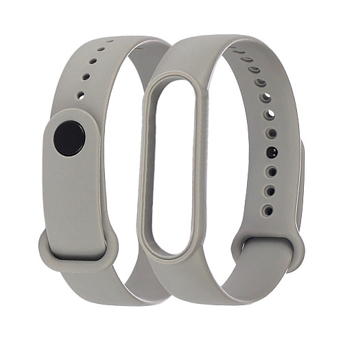 Ремешок силіконовий Anchor для Xiaomi Mi Band 4/ Band 3 Сірий