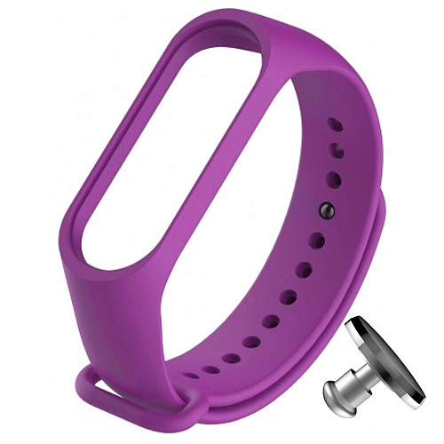 Ремешок силиконовый ANCHOR Xiaomi Mi Band 4/ Band 3 Темно-Фиолетовый