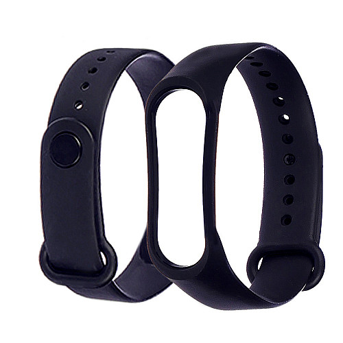 Ремешок силіконовий Anchor для Xiaomi Mi Band 5/ 6 Чорний