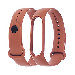 Ремешок силіконовий Anchor для Xiaomi Mi Band 5/ 6 Коричневий