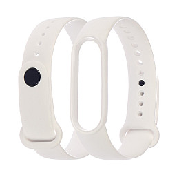 Ремешок силиконовый Anchor для Xiaomi Mi Band 5/ 6 Белый