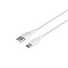 Зарядное устройство XO L65EU 2.4A адаптер 2 USB + кабель Type C Белый