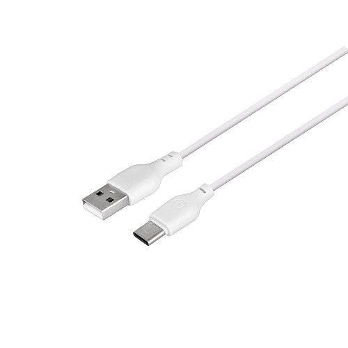 Зарядное устройство XO L65EU 2.4A адаптер 2 USB + кабель Type C Белый