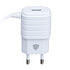 Сетевий зарядний пристрій Inkax CD-09 2.1A 1 USB + кабель Micro USB C Білий