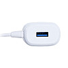 Сетевий зарядний пристрій Inkax CD-09 2.1A 1 USB + кабель Micro USB C Білий